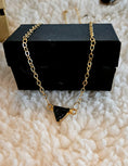 Load image into Gallery viewer, Black Druzy 14k Gold Fill Choker / Necklace

