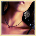 Load image into Gallery viewer, Red Coral Gunmetal Drop Choker
