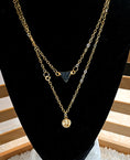 Load image into Gallery viewer, Black Druzy 14k Gold Fill Necklace
