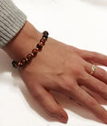Load image into Gallery viewer, Red Tiger Eye And Copper Bracelet

